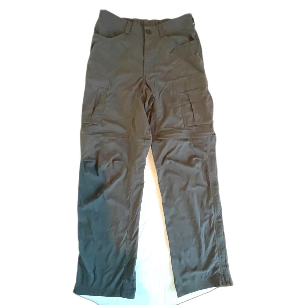 REI Pants UPF 50 Men's Convertible Cargo Hiking Black Zip Off Shorts 32x32 Great